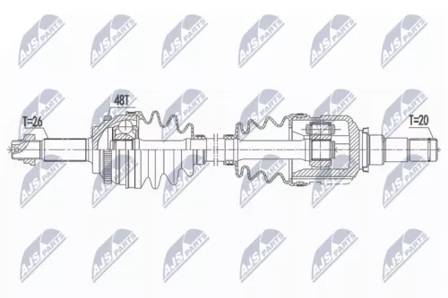 NTY NTY NPW-TY-100 NTY NPW-TY-100 Drive Shaft 