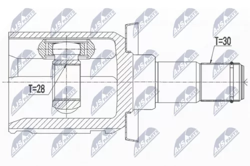 Front Front Left Front Right NTY Cv Joint & Boot Kit