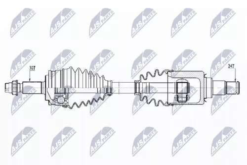 NTY NTY NPW-TY-125 NTY NPW-TY-125 Drive Shaft 