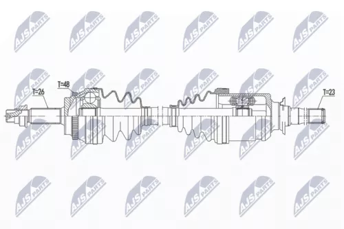 NTY NPW-TY-133 Drive Shaft