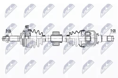 NTY NPW-TY-139 Drive Shaft