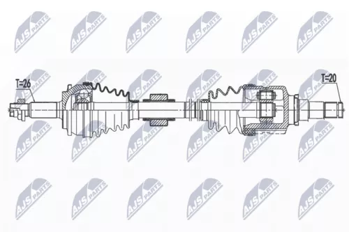 NTY NTY NPW-TY-151 NTY NPW-TY-151 Drive Shaft 