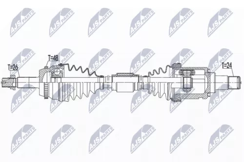 NTY NTY NPW-TY-172 NTY NPW-TY-172 Drive Shaft 