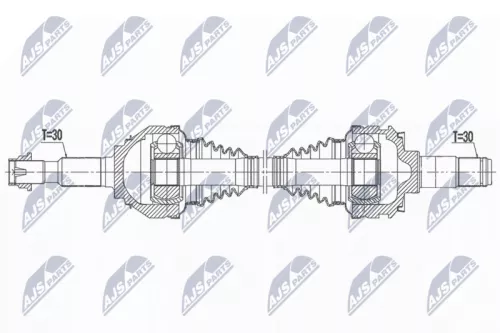 NTY NTY NPW-TY-182 NTY NPW-TY-182 Drive Shaft 