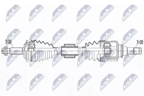 NTY NPW-TY-185 Drive Shaft