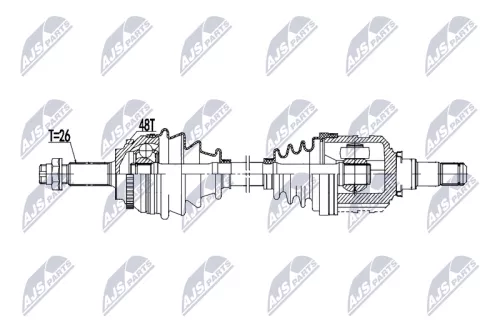 NTY NTY NPW-TY-191 NTY NPW-TY-191 Drive Shaft 