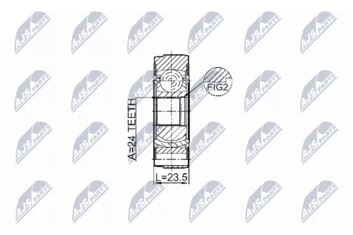 NTY NTY NPW-VV-004 Joint, propshaft 