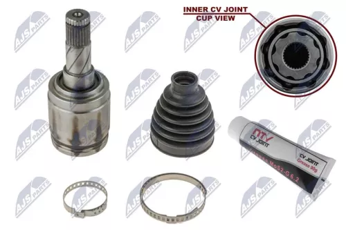 NTY NTY NPW-VV-007 Rear Inner NTY Cv Joint & Boot Kit 