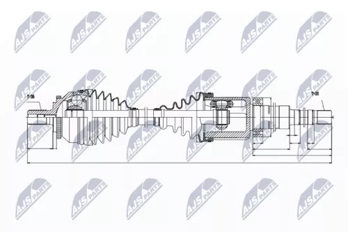 Front Right NTY Drive Shaft