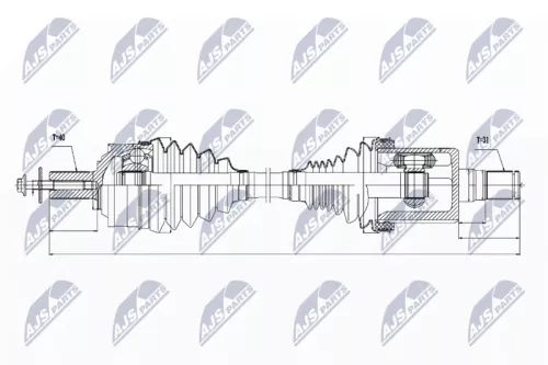 NTY NPW-VV-021 Drive Shaft