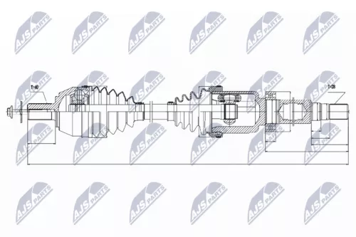 NTY NTY NPW-VV-024 NTY NPW-VV-024 Drive Shaft 