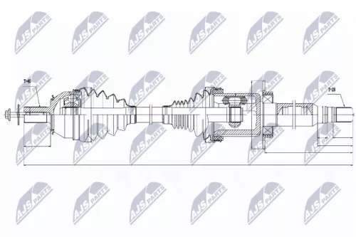NTY NPW-VV-026 Drive Shaft