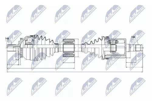 Front Left NTY Drive Shaft