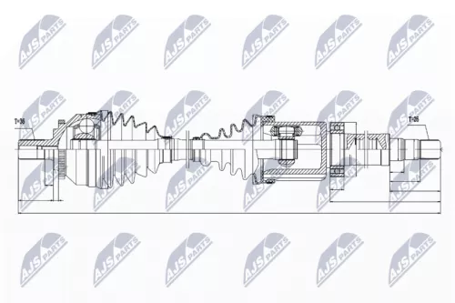 Front Right NTY Drive Shaft