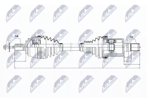 NTY NPW-VV-031 Drive Shaft