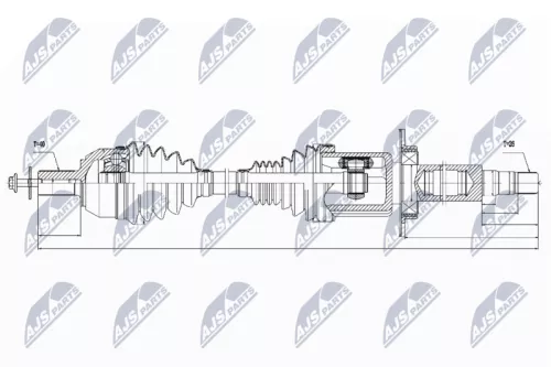 NTY NPW-VV-032 Drive Shaft
