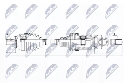 NTY NTY NPW-VV-034 NTY NPW-VV-034 Drive Shaft 