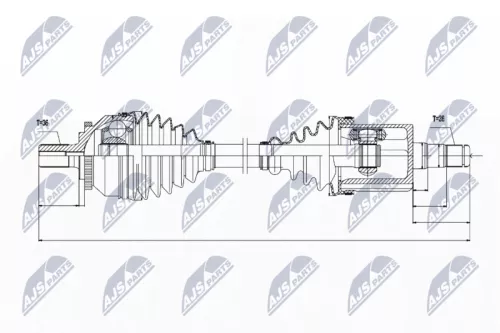 Front Left Front NTY Drive Shaft