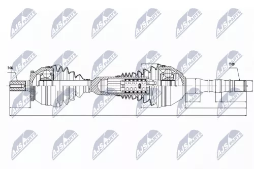 NTY NTY NPW-VV-048 NTY NPW-VV-048 Drive Shaft 