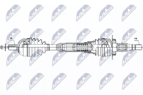 NTY NTY NPW-VV-057 NTY NPW-VV-057 Drive Shaft 