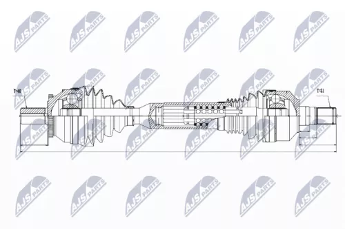 NTY NPW-VV-063 Drive Shaft