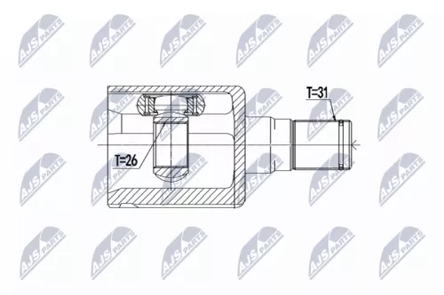 Front Left NTY Cv Joint & Boot Kit