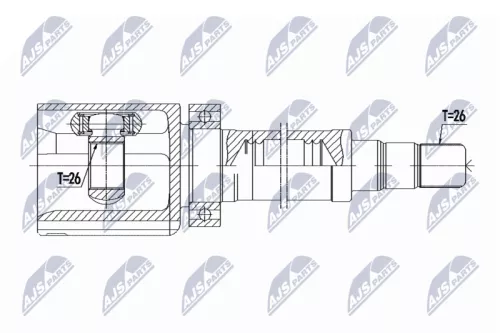 NTY NTY (NPW-VV-085) Joint Kit, drive shaft 