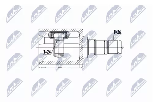 Front Left NTY Cv Joint & Boot Kit