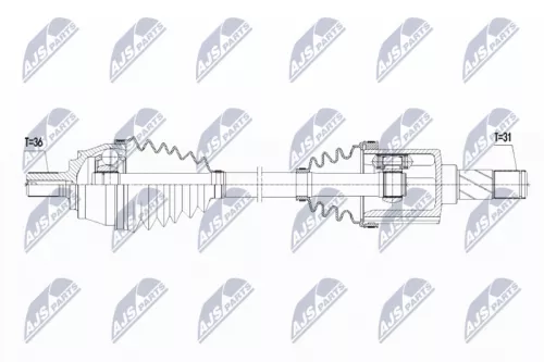 NTY NPW-VV-109 Drive Shaft
