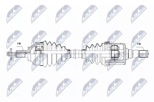 NTY NTY NPW-VV-111 NTY NPW-VV-111 Drive Shaft 