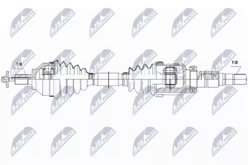 NTY NTY NPW-VV-113 NTY NPW-VV-113 Drive Shaft 