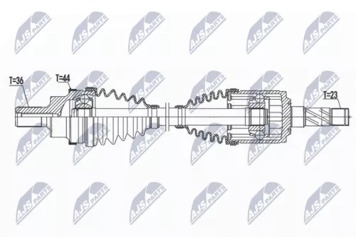 NTY NTY NPW-VV-119 NTY NPW-VV-119 Drive Shaft 