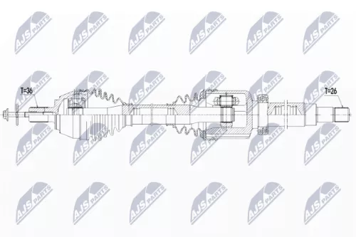 Front Right NTY Drive Shaft