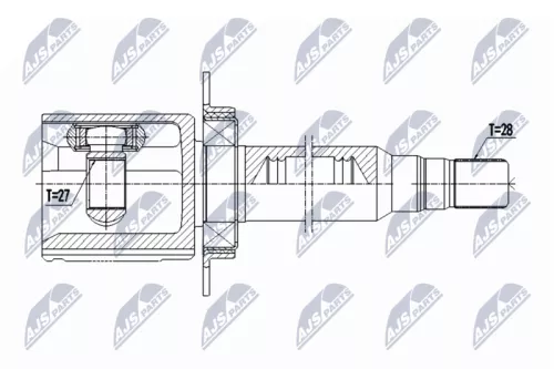 NTY NTY NPW-VV-134 NTY NPW-VV-134 Drive Shaft 