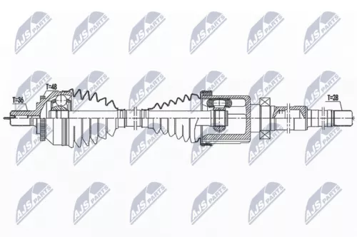 NTY NTY NPW-VV-142 NTY NPW-VV-142 Drive Shaft 