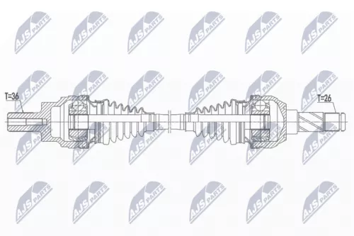 NTY NTY NPW-VV-144 NTY NPW-VV-144 Drive Shaft 