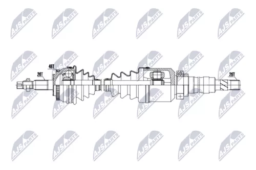 NTY NTY NPW-VV-150 NTY NPW-VV-150 Drive Shaft 
