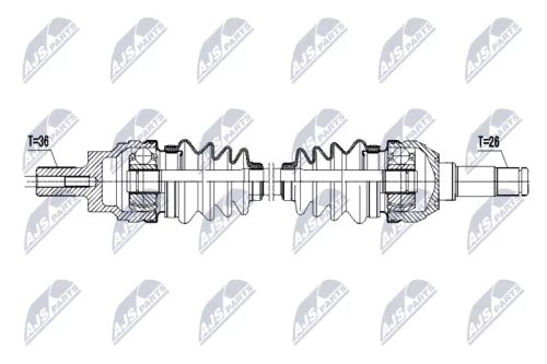NTY NPW-VV-157 Drive Shaft