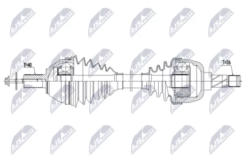 NTY NPW-VV-169 Drive Shaft