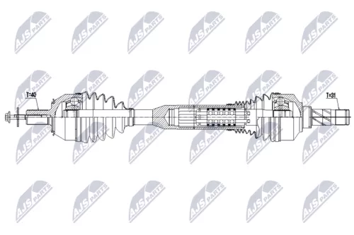 NTY NTY NPW-VV-172 NTY NPW-VV-172 Drive Shaft 