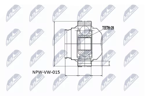 Inner NTY Cv Joint & Boot Kit