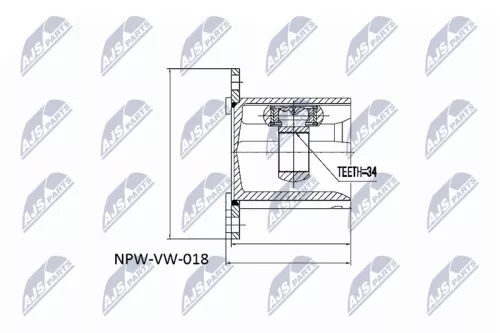 Front Left Front Right Inner NTY Cv Joint & Boot Kit