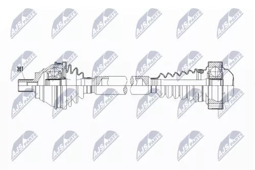 NTY NPW-VW-060 Drive Shaft