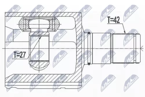 Front Left NTY Cv Joint & Boot Kit