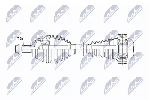 NTY NPW-VW-063 Drive Shaft