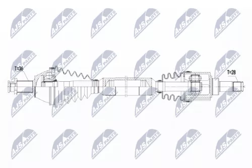 NTY NPW-VW-071 Drive Shaft