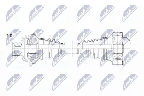 NTY NTY NPW-VW-079 NTY NPW-VW-079 Drive Shaft 