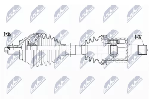 NTY NTY NPW-VW-081 NTY NPW-VW-081 Drive Shaft 