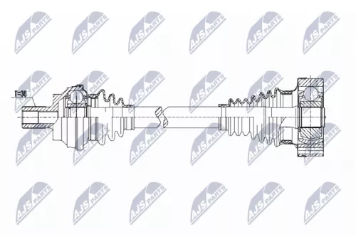 Rear Right NTY Drive Shaft