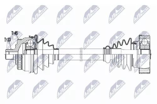 NTY NPW-VW-091 Drive Shaft